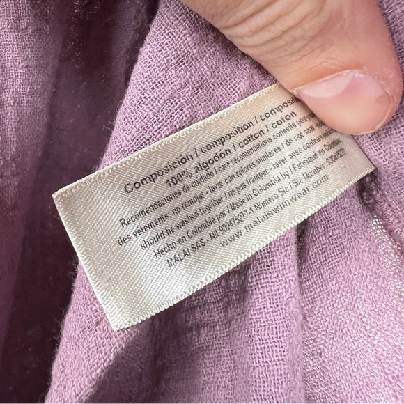 Anthropologie Malai Easy V Neck Purple Maxi Dress - Picture 7 of 8